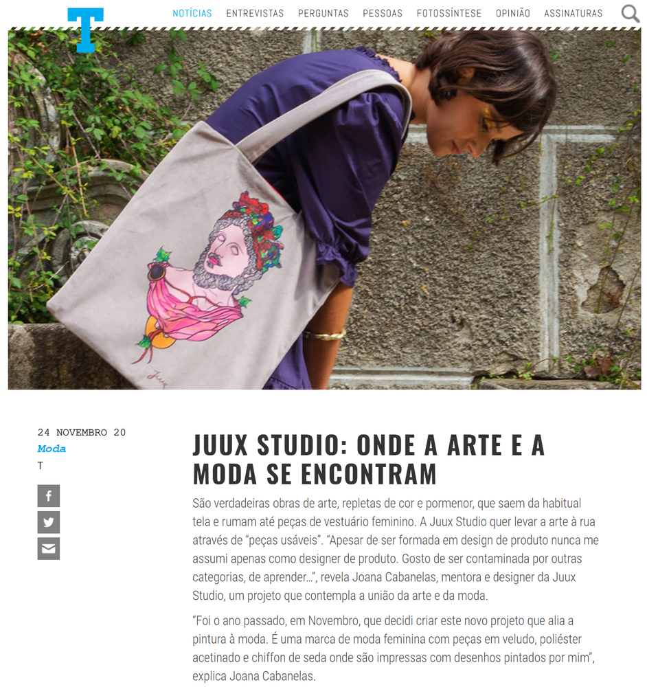 JUUX featured in "Jornal T"