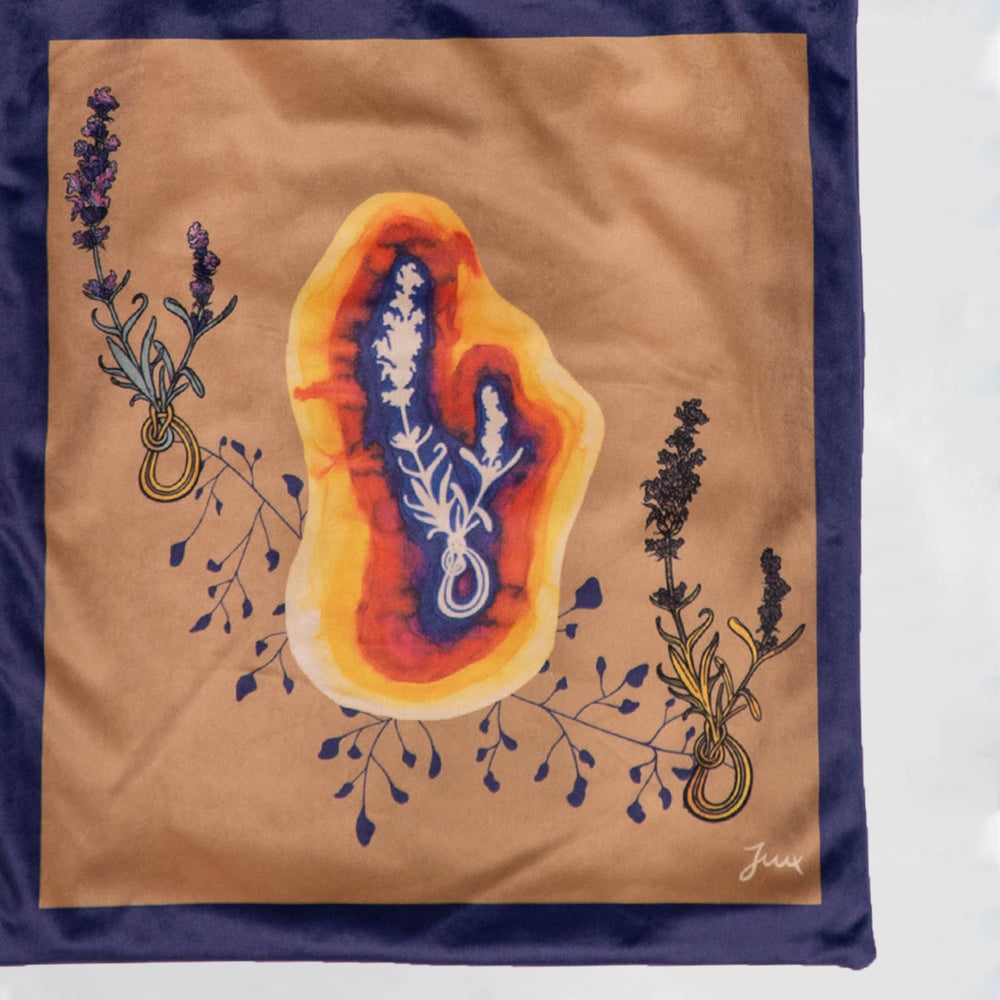 
                  
                    Load image into Gallery viewer, &amp;quot;Lavender Flower, Aura&amp;quot; Velvet Bag
                  
                