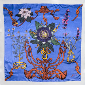 
                  
                    Load image into Gallery viewer, &amp;quot;A Goblet of Uniqueness: Blue&amp;quot; Satin Scarf
                  
                