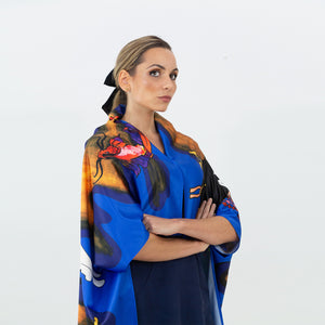 
                  
                    Load image into Gallery viewer, &amp;quot;Tea Journey&amp;quot; Satin JUUXKimono™
                  
                