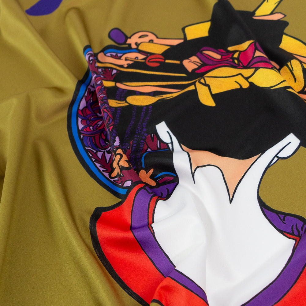 
                  
                    Load image into Gallery viewer, &amp;quot;Geisha&amp;quot; Satin Scarf
                  
                